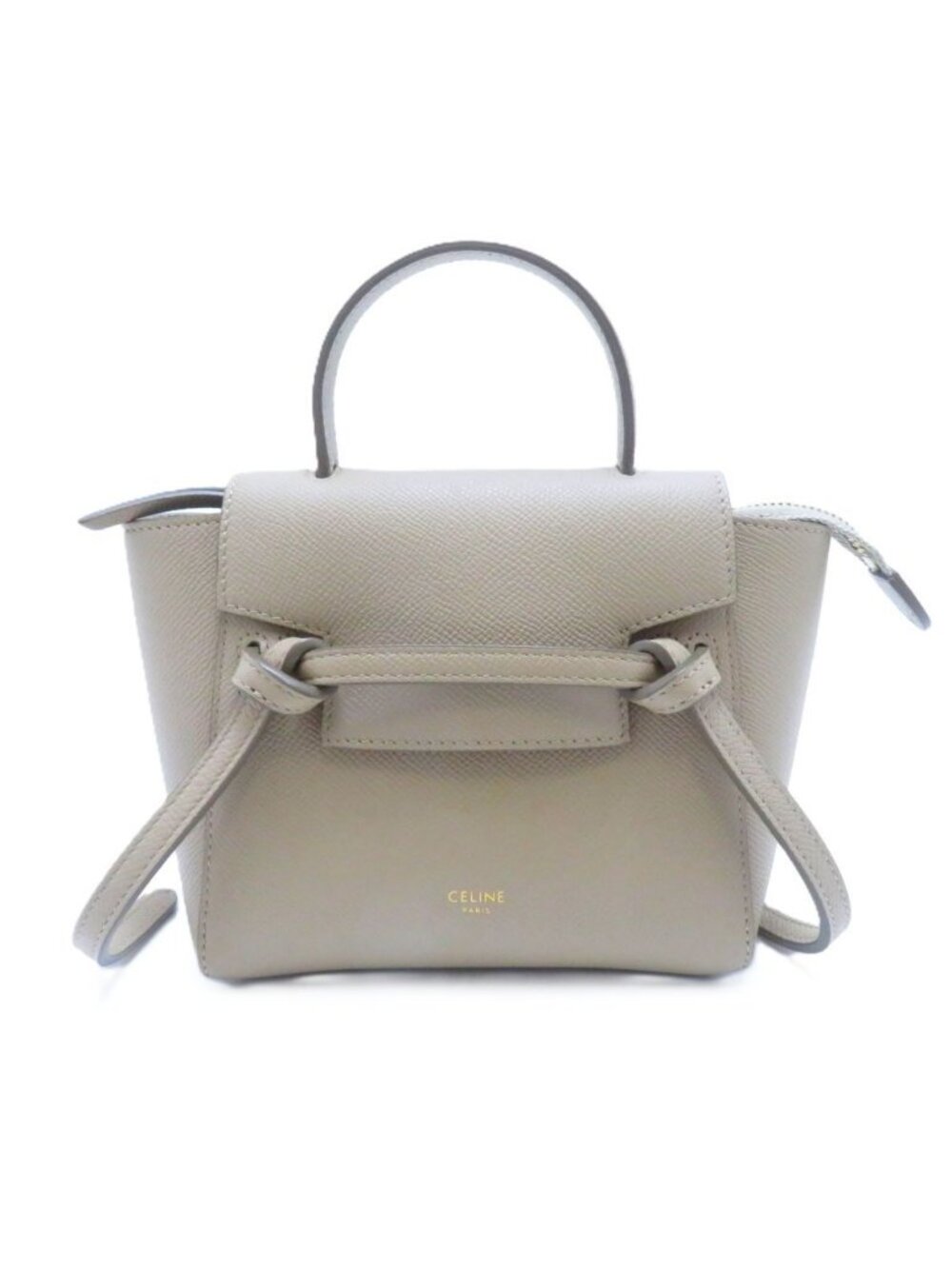 Celine Pico Belt Bag Light Taupe Leather